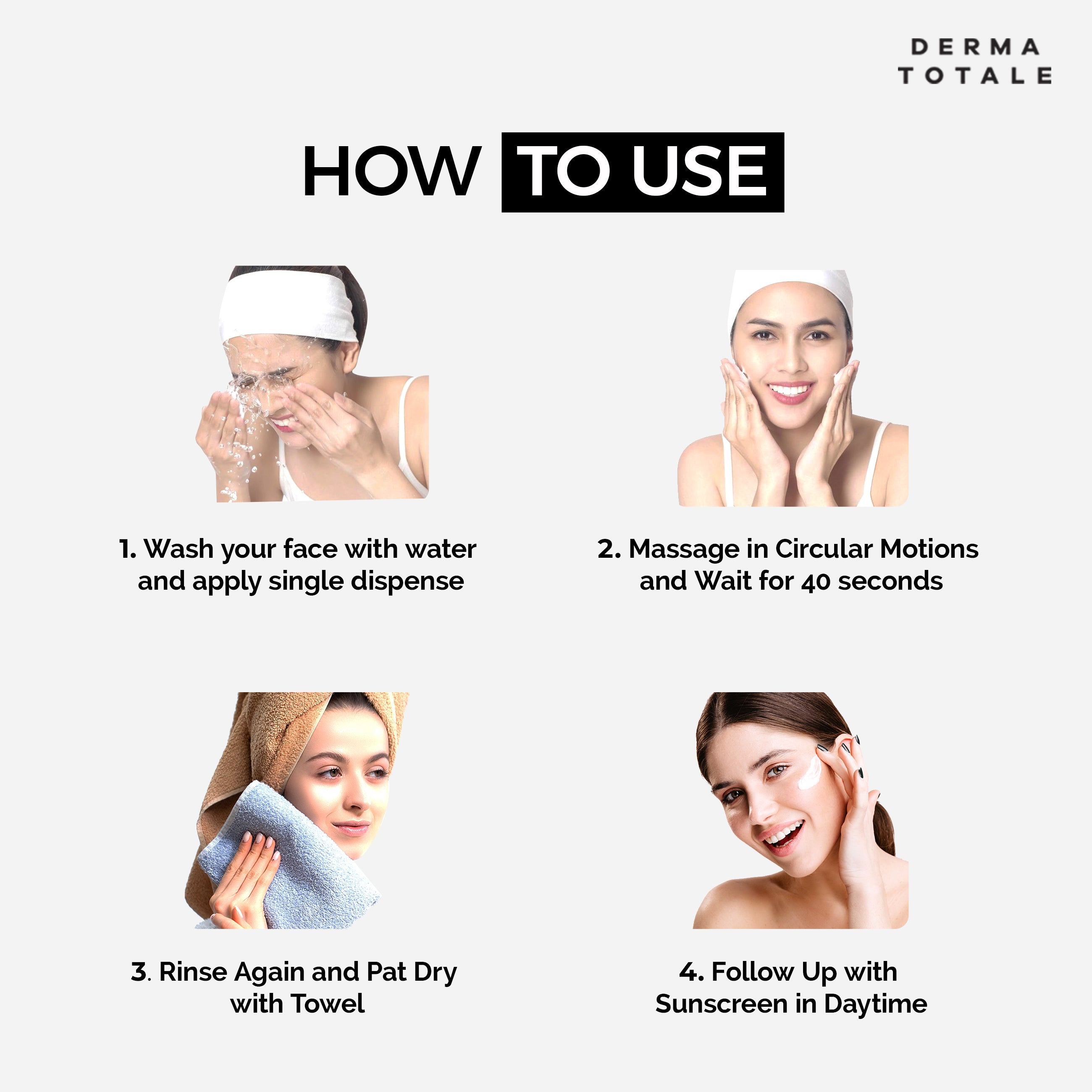 Totale Control Foaming Facewash - 100ml how to use