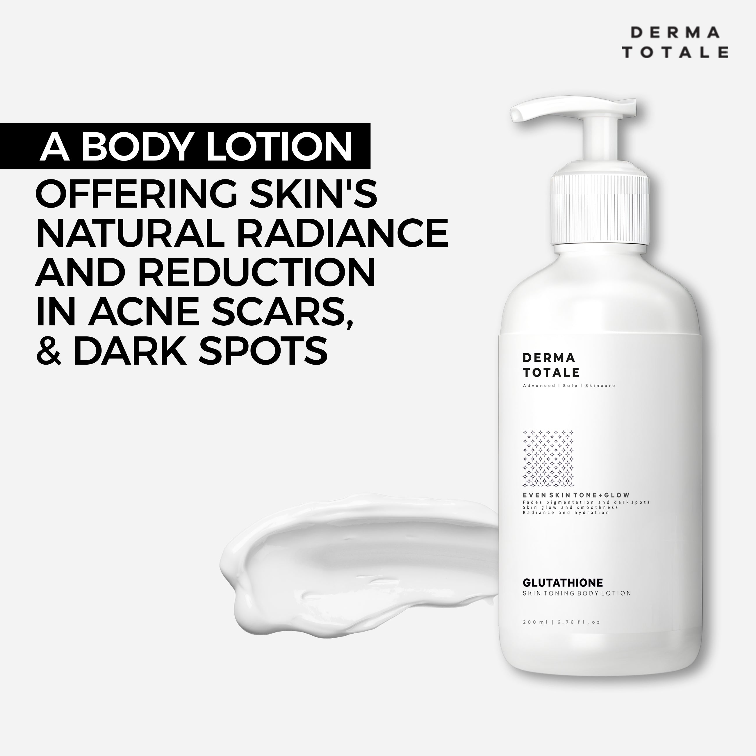 Glutathione Skin Toning Body Lotion - 200ml Features